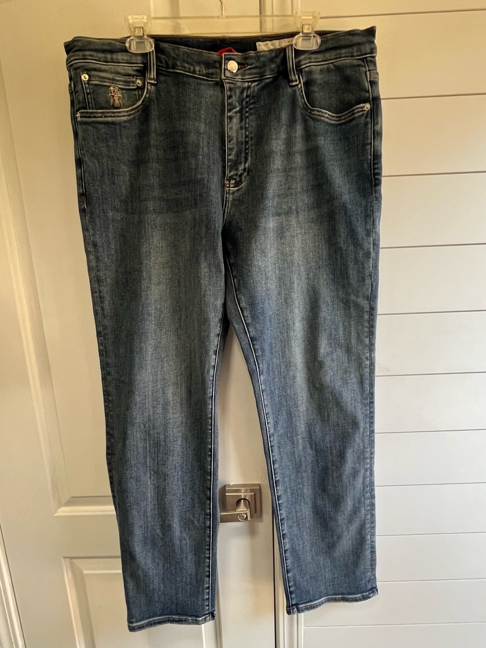 Brunello Cucinelli Iconic Fit Straight Leg Denim Jeans Blue Size 38 ✨Like New ✨